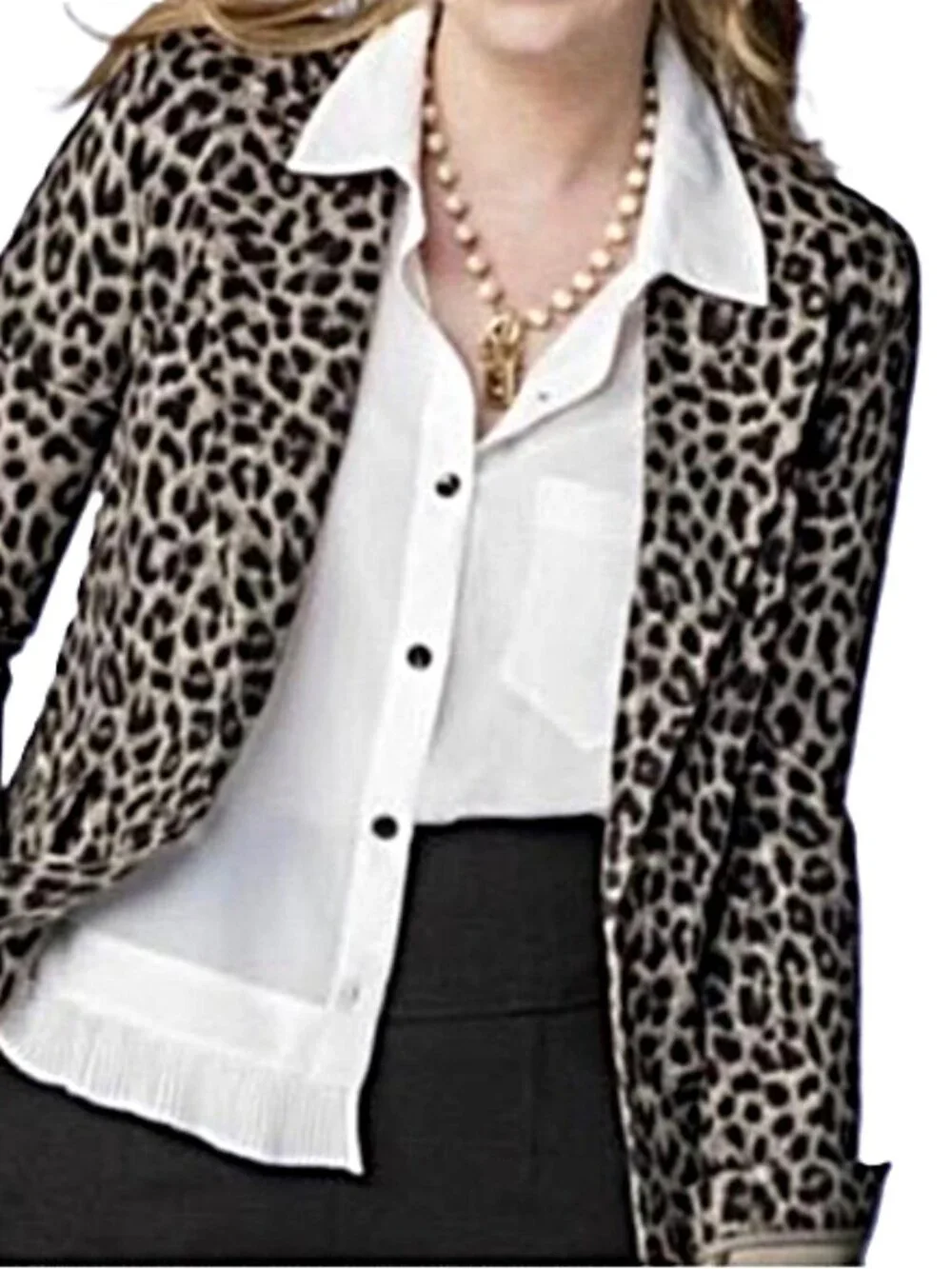 Cabi Jungle Jacket leopard print blazer #3373 size 4